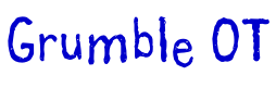 Grumble OT 字体